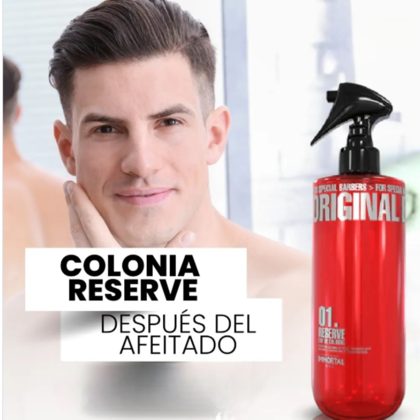 After Shave Immortal Colonia Post Afeitado 01 Reserve 500ml