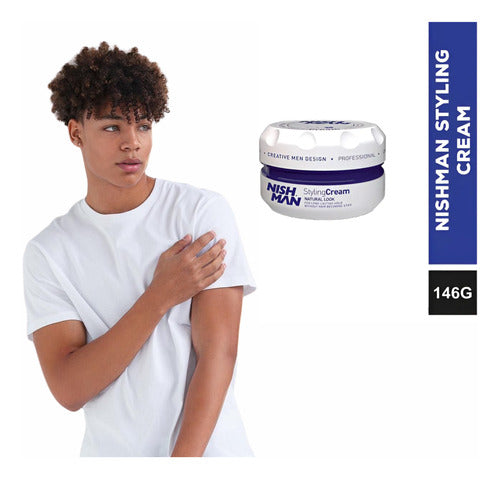 Crema Moldeadora Para Cabello Hombre N6 Nishman 150ml
