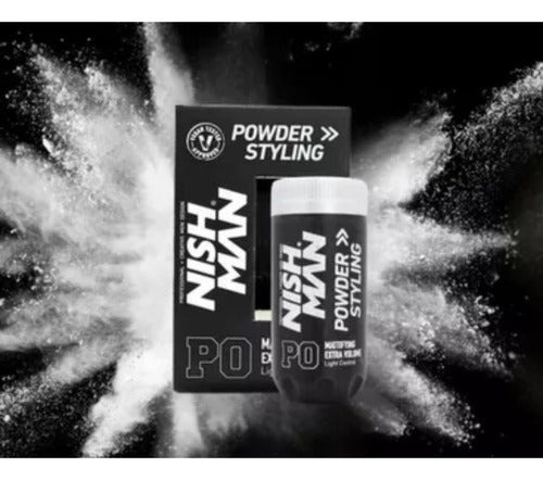 Polvo texturizador nishman P0 + colonia after shave 11 leader