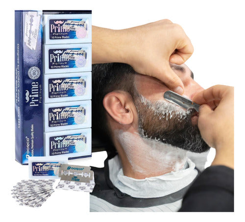 Dorco prime azul caja 1000 hojillas cuchillas para afeitar