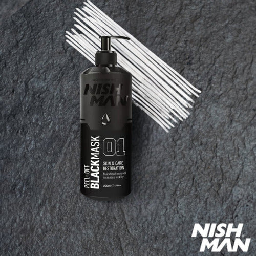 Mascarilla Negra Nishman 01 Peel Off Anti Acné Puntos Negros
