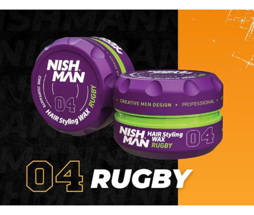 Cera nishman hair wax 04 rugby fijacion de cabello 150 Ml