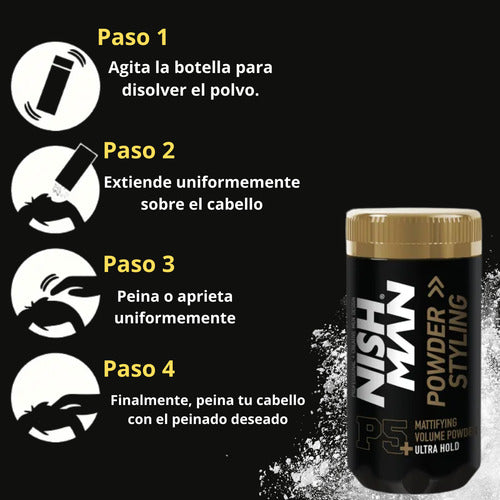 Nishman Polvo Texturizador  P1 + Polvo Texturizador Matte P5