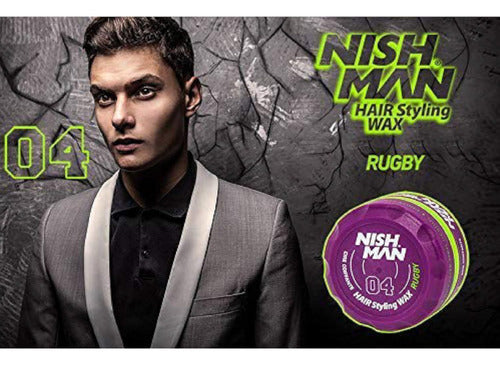 Cera nishman hair wax 04 rugby fijacion de cabello 150 Ml