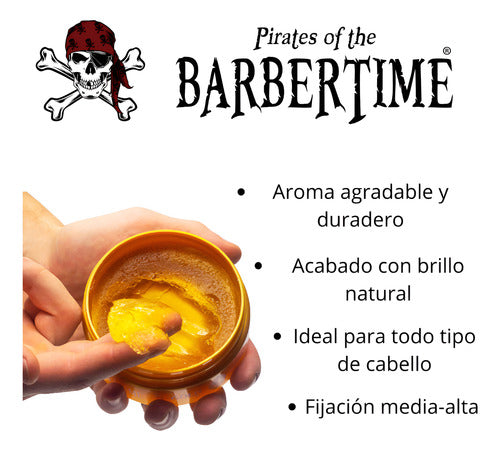 Cera fijador para cabello hombre gold N3 barbertime 150ml