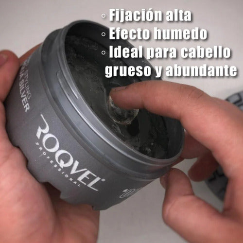Cera Moldeadora Para El Cabello Roqvel 06 Aqua Silver
