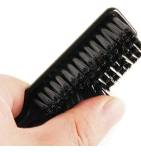 Cepillo fade de barbero profesional negro