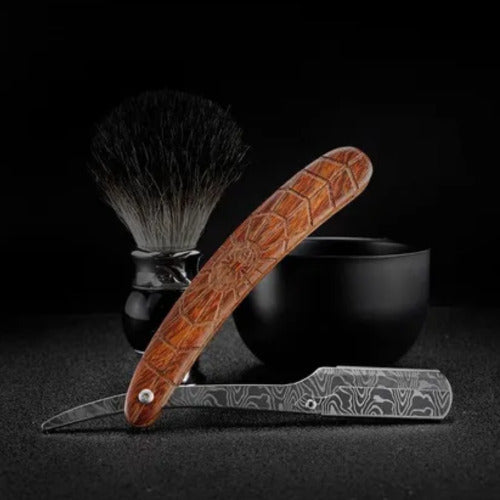 Porta Navaja Barberia Y Peluqueria Marrón