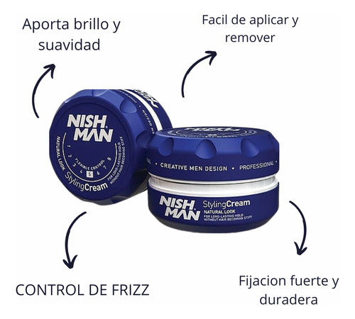 Cera moldeadora nishman para rulos N5 150ml