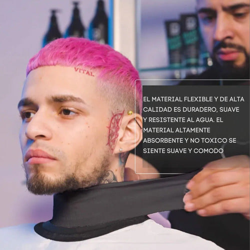 Pack 5 Papel Cuello Barbería Peluquería Level 3 Negro