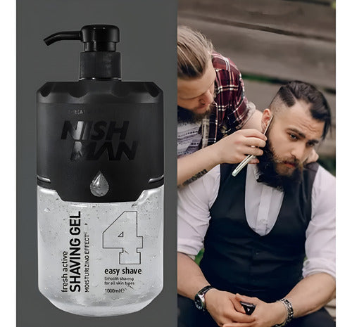 Shaving Gel Nishman 4 + 100 Hojillas De Afeitar Dorco