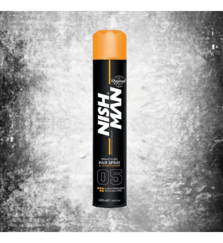 Laca nishman pro styling hair spray 05 ultra fuerte 400 Ml