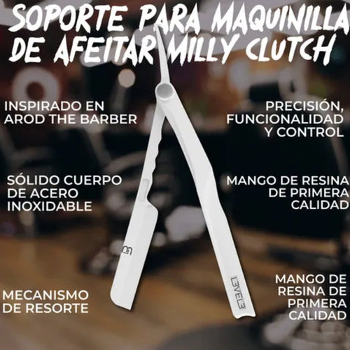 Porta Navaja Milly Blade Level3 Blanco Blanco