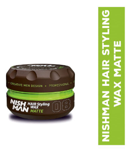 Nishman Cera Hair Styling Wax 100 Ml, Matte 08.
