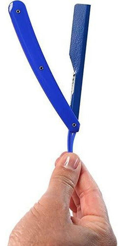 Porta Navaja Level 3 Navajin De Barberia Profesional Azul L3