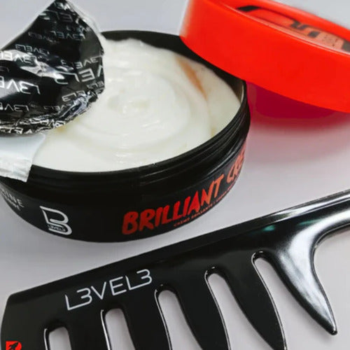 Cera moldeadora brillo para el cabello level 3 roja 150ml
