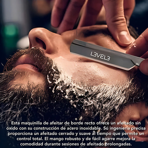 Porta Navaja Level 3 Navajin De Barberia Profesional Negro