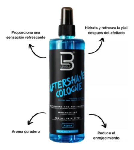 After shave level 3 morada + after shave azul level 3 combo