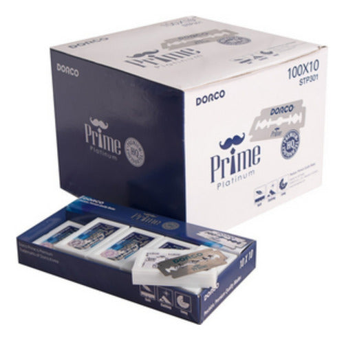 Dorco prime azul caja 1000 hojillas cuchillas para afeitar