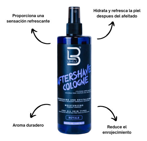 After Shave Colonia Level 3 Royale Morada  400ml