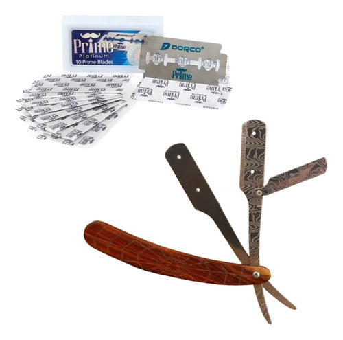 Porta navaja + shaving gel barbertime + display dorco 100hoj