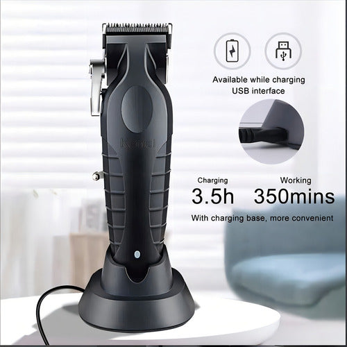 Máquina afeitadora kemei 2296 negra