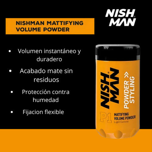 Nishman Polvo Texturizador  P1 + Polvo Texturizador Matte P5