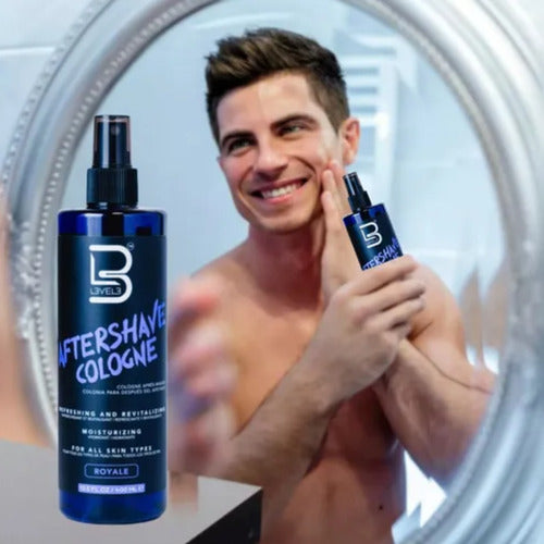 After shave level 3 morada + after shave azul level 3 combo