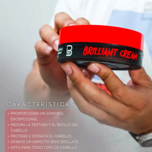 Cera moldeadora brillo para el cabello level 3 roja 150ml