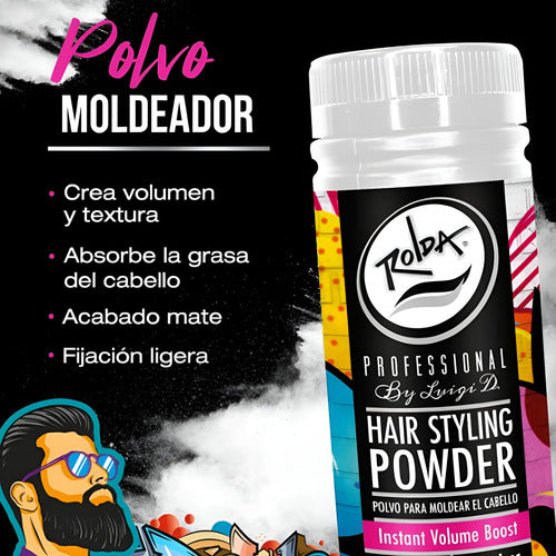 Polvo Texturizador Textura Cabello Rolda Cera En Polvo 30gr