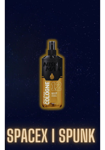 After shave colonia nishman N°12 post afeitado spacex 400ml