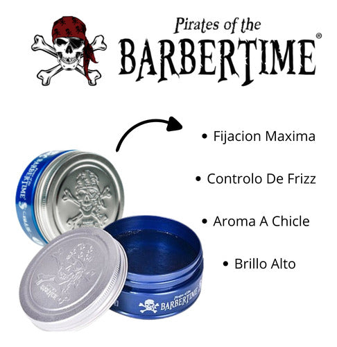 Cera para cabello hombre barbertime blue N1 150ml