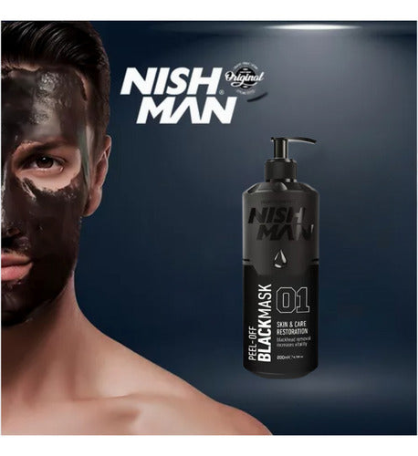 Mascarilla Negra Nishman 01 Peel Off Anti Acné Puntos Negros