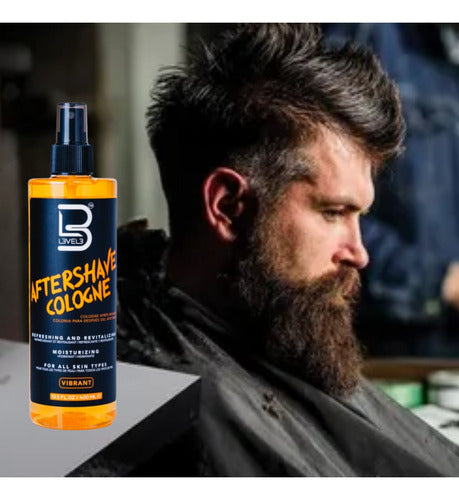 Aftershave colonia level 3 vibrant naranja afeitado 400ml