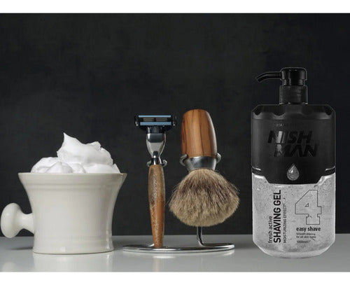 Shaving gel de afeitar nishman 2 + Shaving gel de afeitar 4