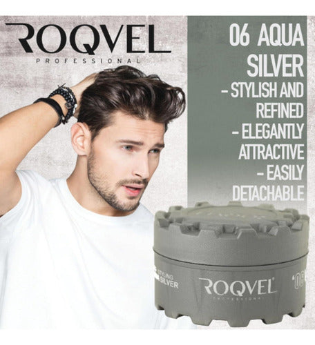 Cera Moldeadora Para El Cabello Roqvel 06 Aqua Silver