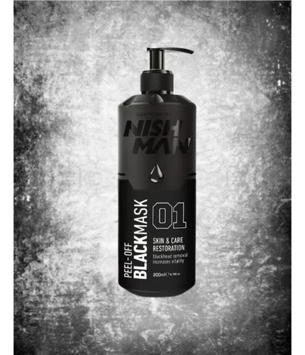 Mascarilla Negra Nishman 01 Peel Off Anti Acné Puntos Negros