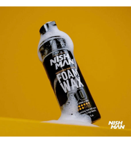 Foam wax nish man volumen y rizos fuertes 150ml