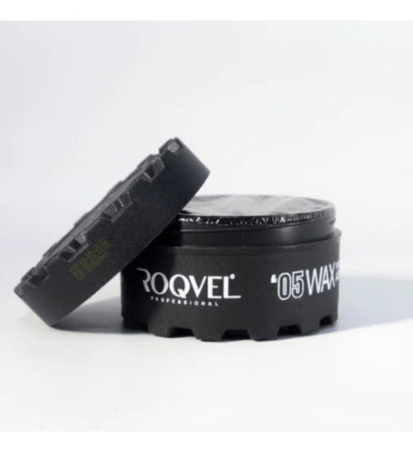 Cera moldeadora roqvel 05 para cabello y barba aqua black