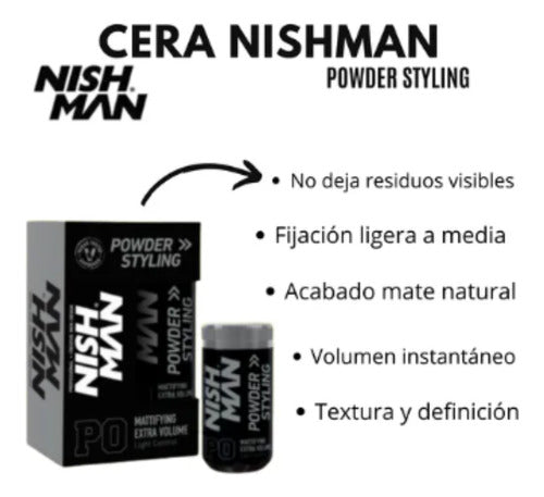 Nishman Polvo Texturizador P0 + Polvo Texturizador Matte P5