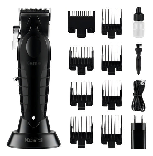 Máquina afeitadora kemei 2296 negra