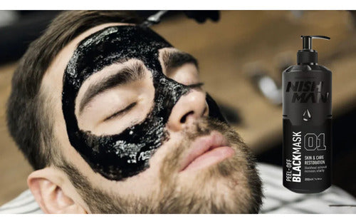 Mascarilla Negra Nishman 01 Peel Off Anti Acné Puntos Negros