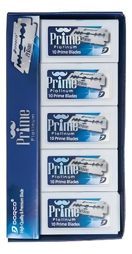 Dorco prime platinum 100 hojas dobles filos para afeitar