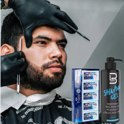 Shaving Gel Aqua Level 3 + 100 Hojillas De Afeitar Dorco