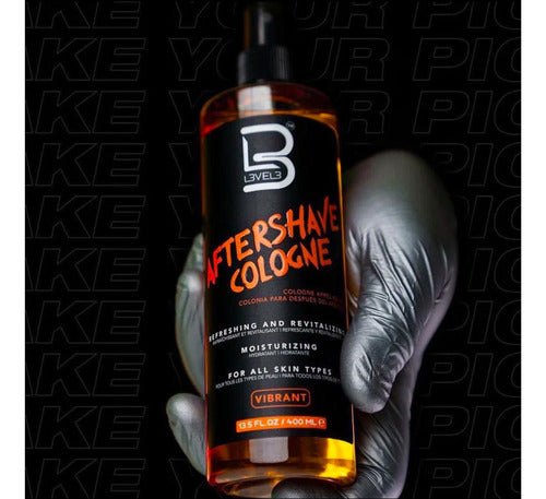 Aftershave colonia level 3 vibrant naranja afeitado 400ml