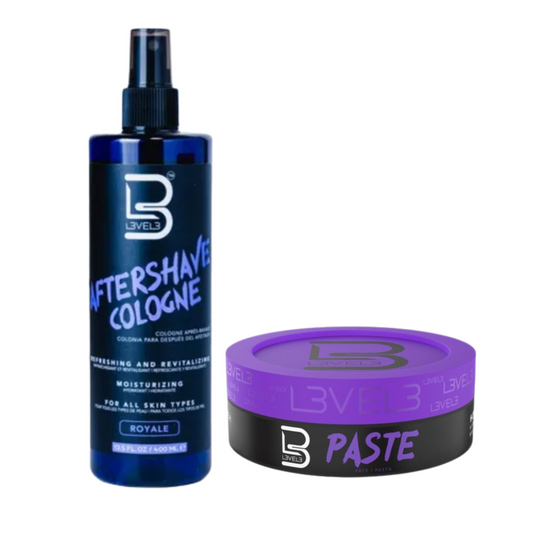 After shave colonia royal level 3 + cera paste matte level 3
