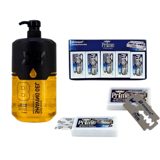 Shaving Gel Nishman 8 + 100 Hojillas De Afeitar Dorco