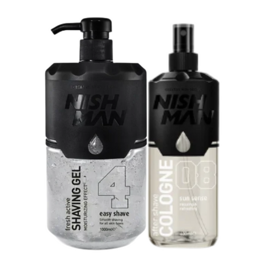 shaving gel nishman 4 + colonia nishman 08