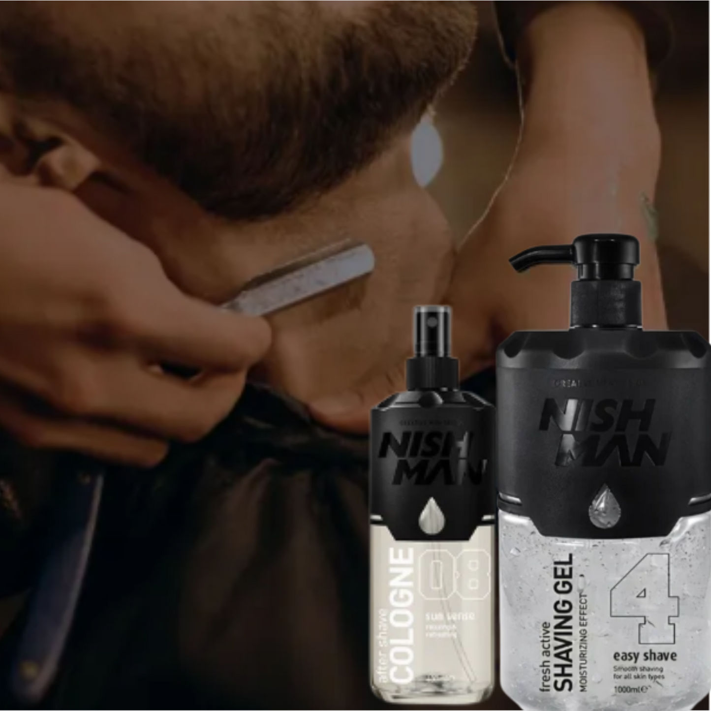 shaving gel nishman 4 + colonia nishman 08