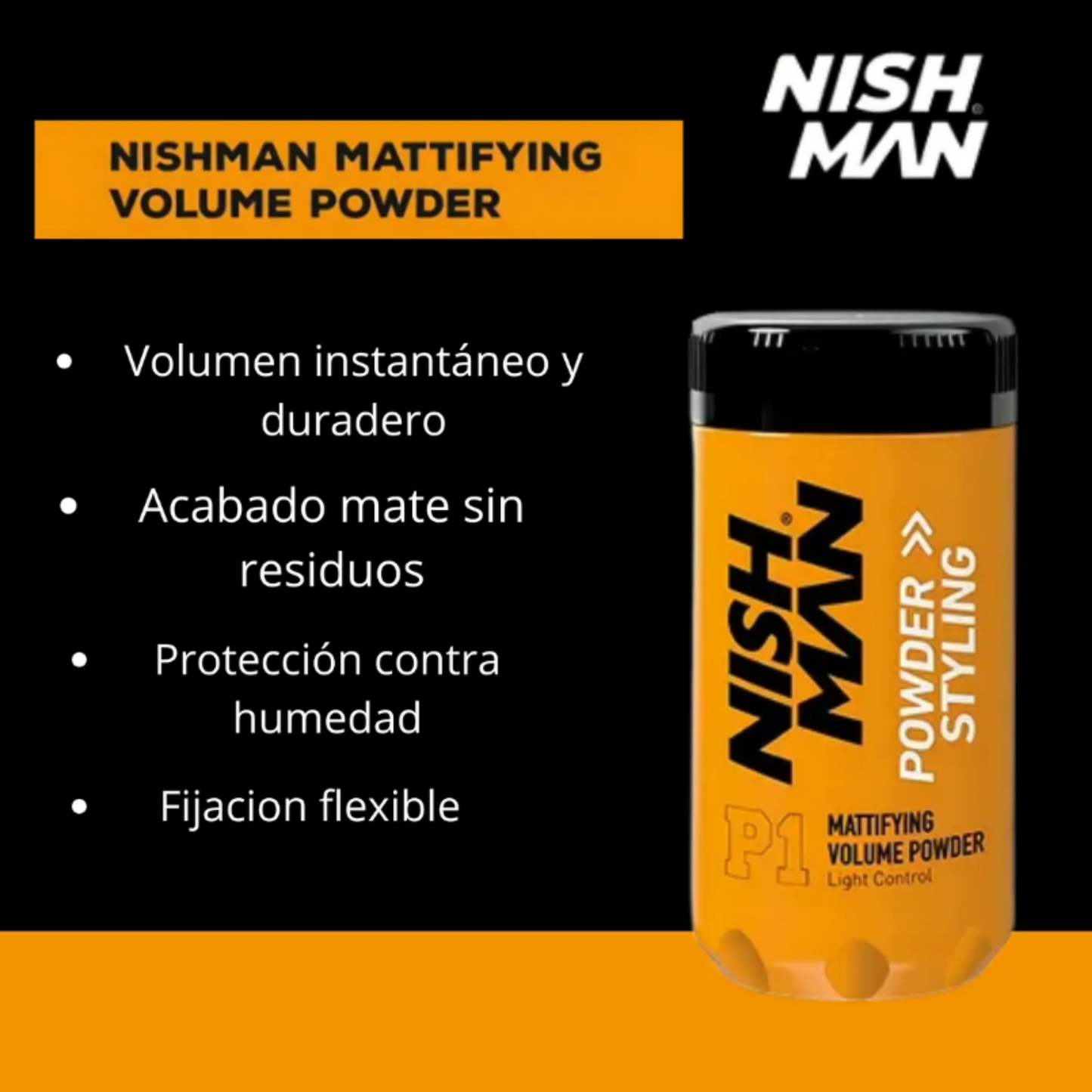 Cera polvo texturizador nishman P1 fijacion alta